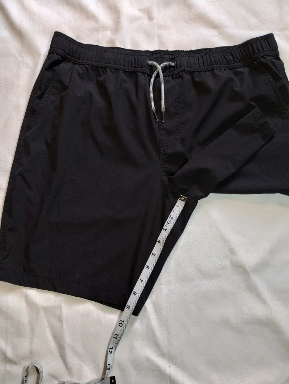 Men's Black Swim Shorts with Drawstring